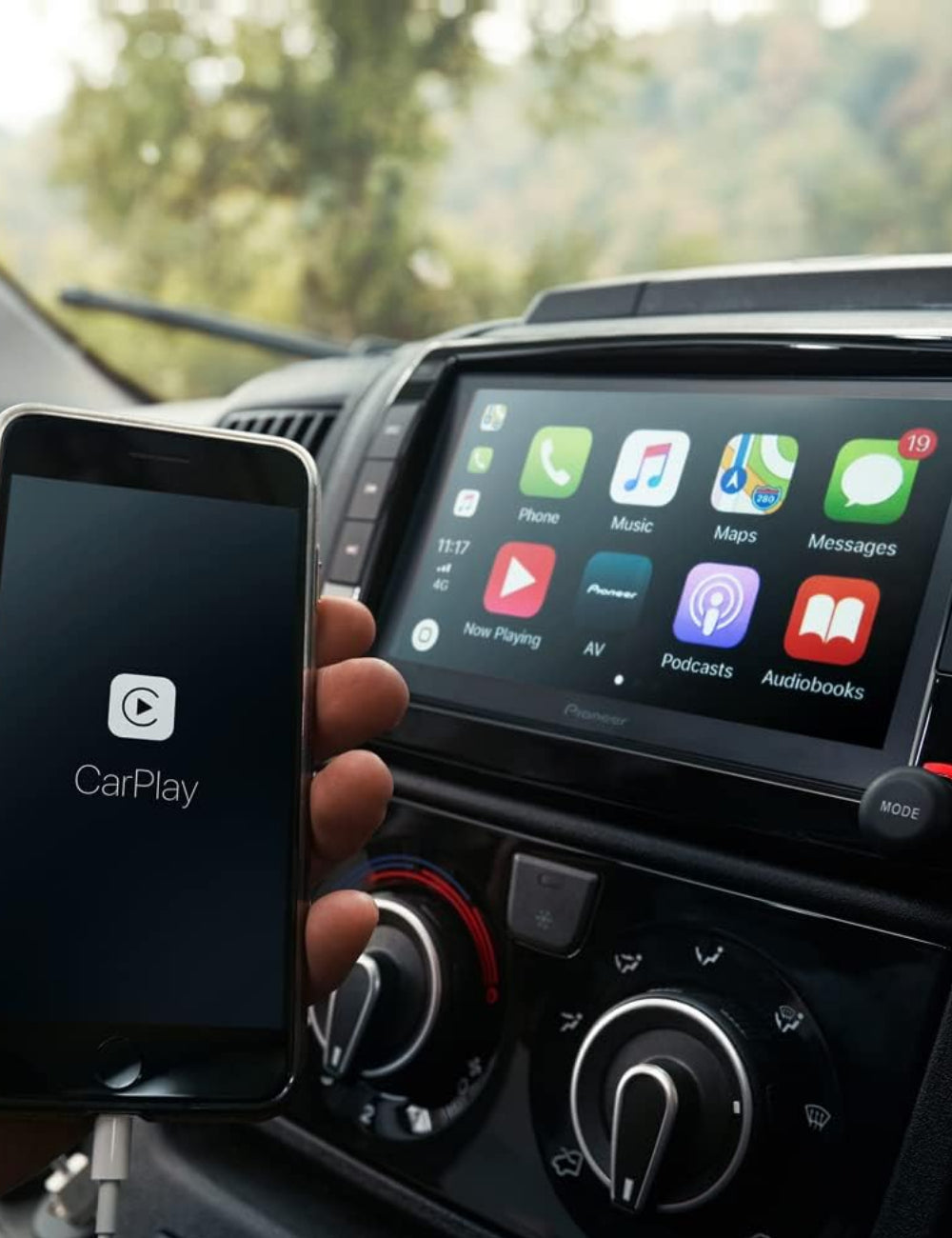 Pioneer 2 DIN Android autós navigáció, fekete