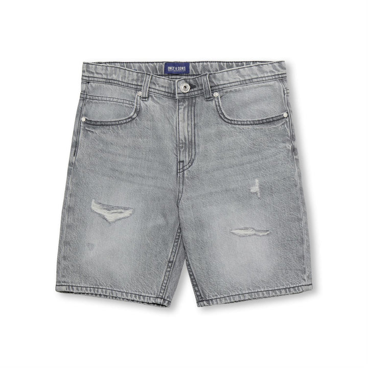 Pantaloni scurți de blugi ONLY&SONS, gri