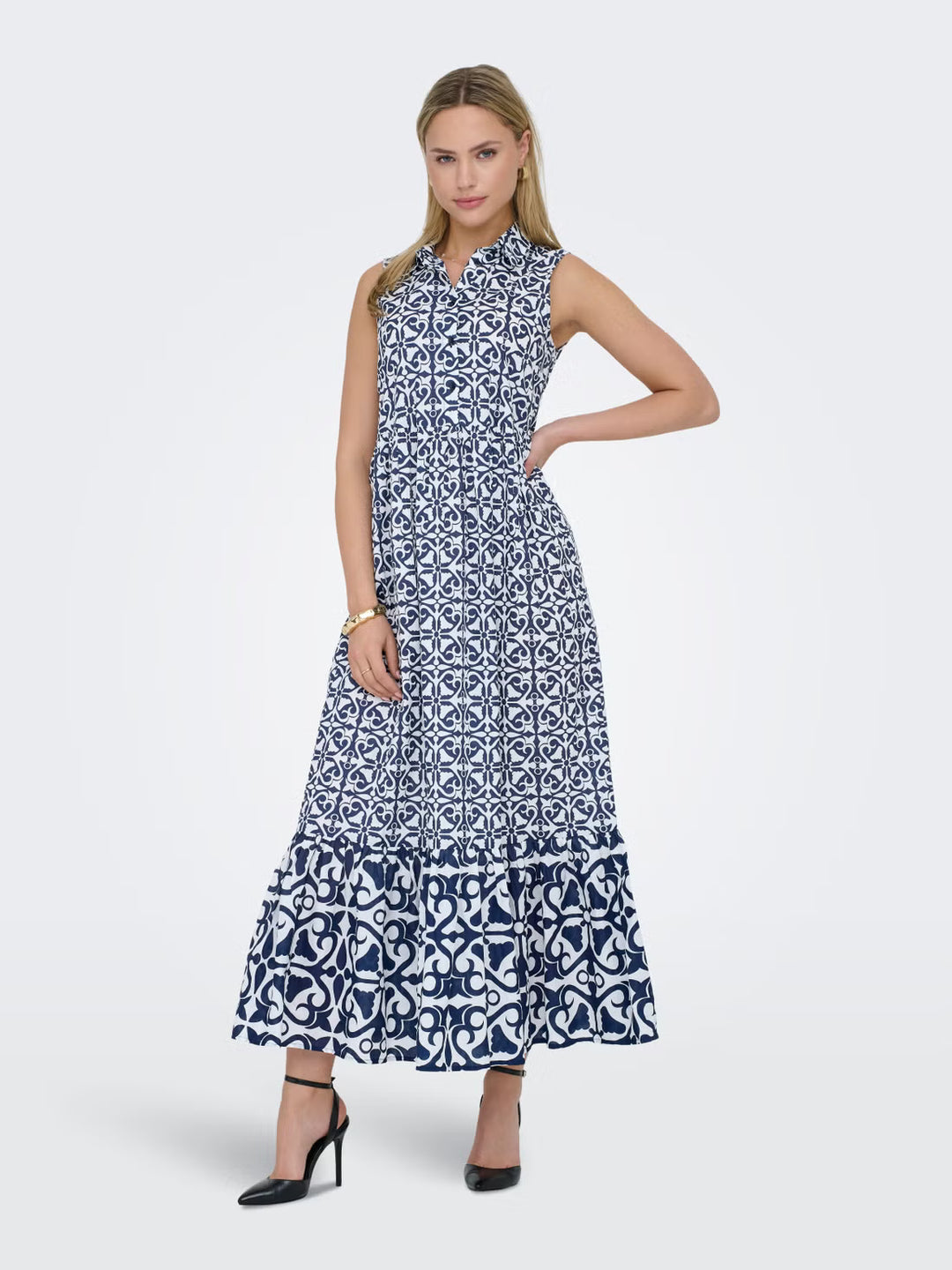 Rochie maxi JDY, mix culori