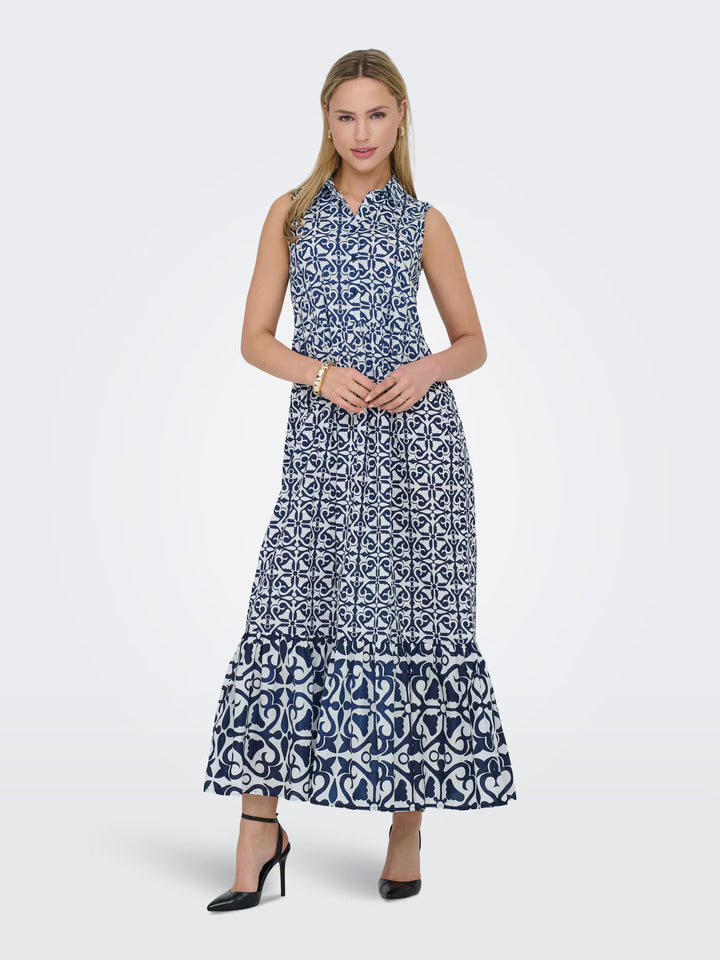Rochie maxi JDY, mix culori