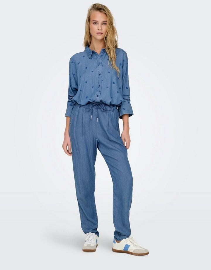 Pantaloni ONLY, albastru