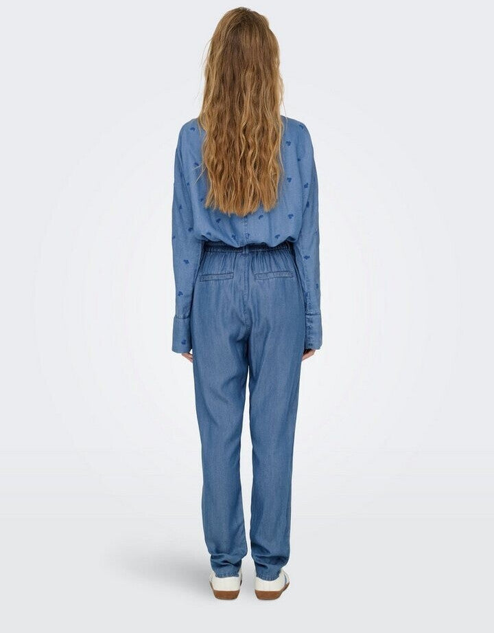 Pantaloni ONLY, albastru