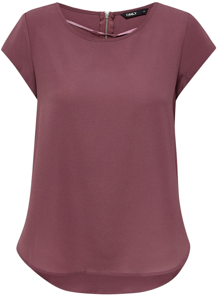 Short-sleeve shirt ONLY, burgundy