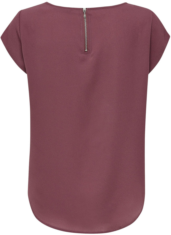 Short-sleeve shirt ONLY, burgundy
