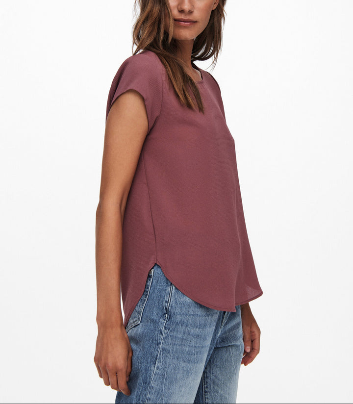 Short-sleeve shirt ONLY, burgundy