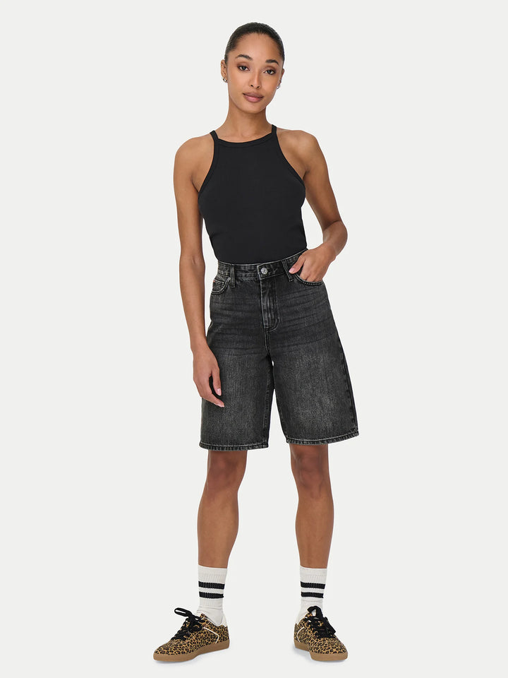 Pantaloni scurți de blugi ONLY, negru