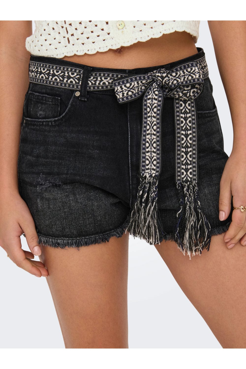 Pantaloni scurți ONLY, negru