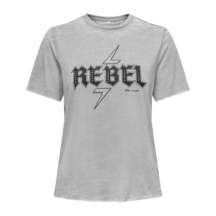 Tricou ONLY, gri