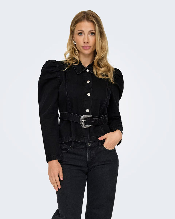 Jachetă de blugi ONLY, negru