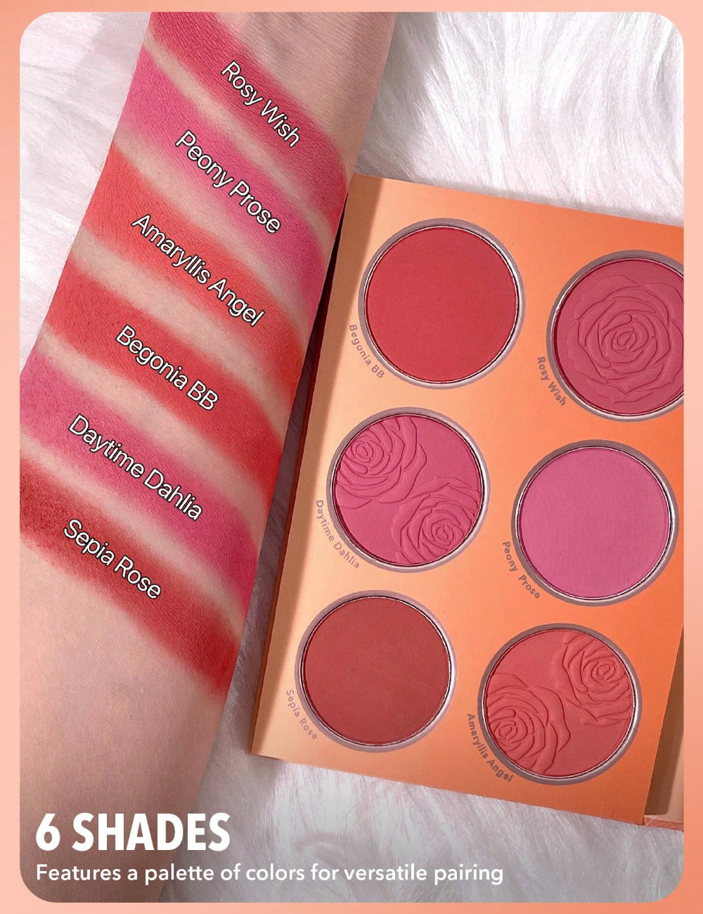SHEGLAM pirosító paletta, mix színek