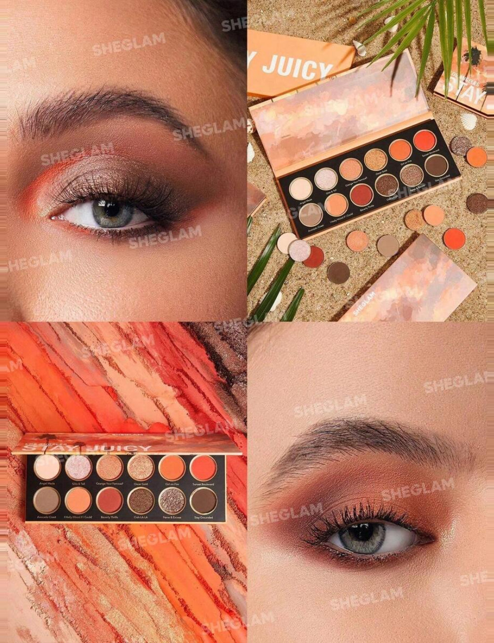 Paletă de farduri de pleoape SHEGLAM, mix culori