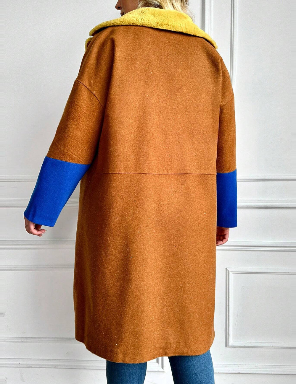 Palton Shein Curve+, mix culori