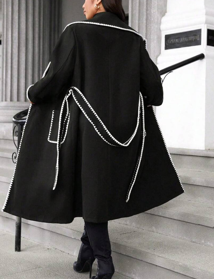 Palton Shein Curve+, negru