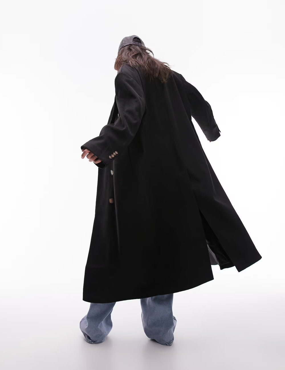 Topshop kabát, fekete