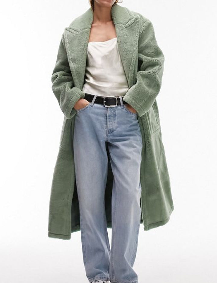 Palton Topshop, verde