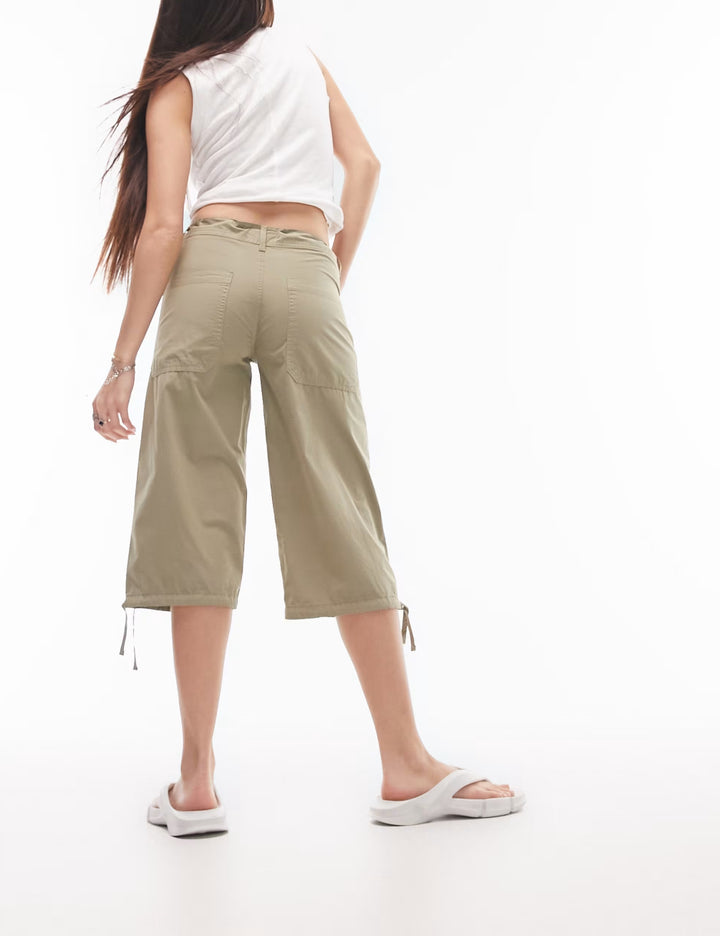 Pantaloni 3/4 Topshop, kaki