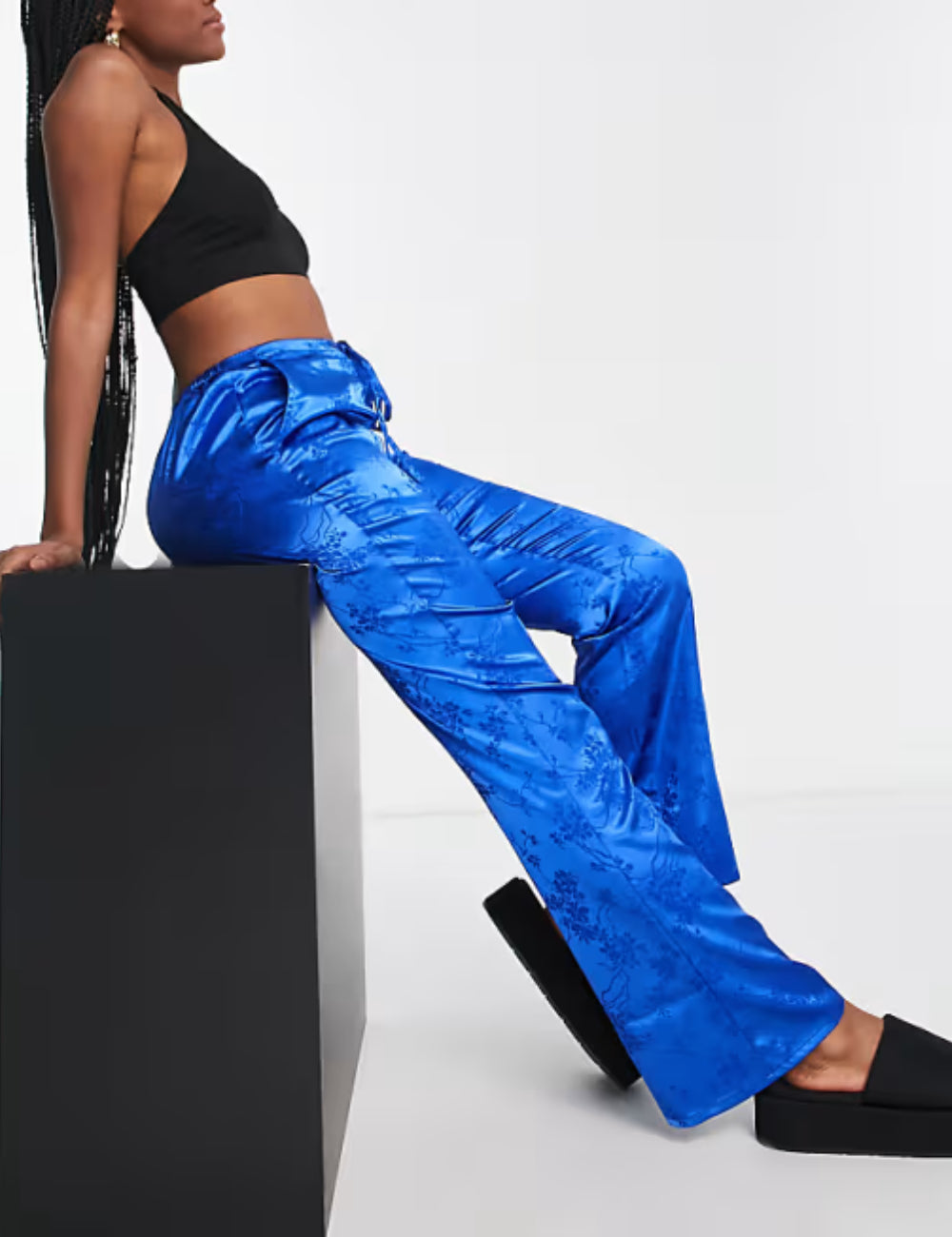 Pantaloni ASOS, albastru