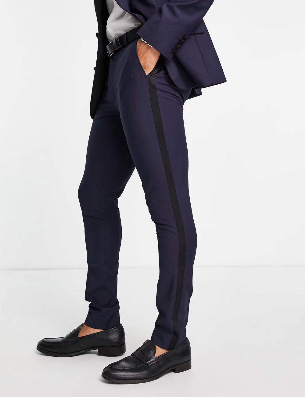 Pantaloni ASOS, bleumarin