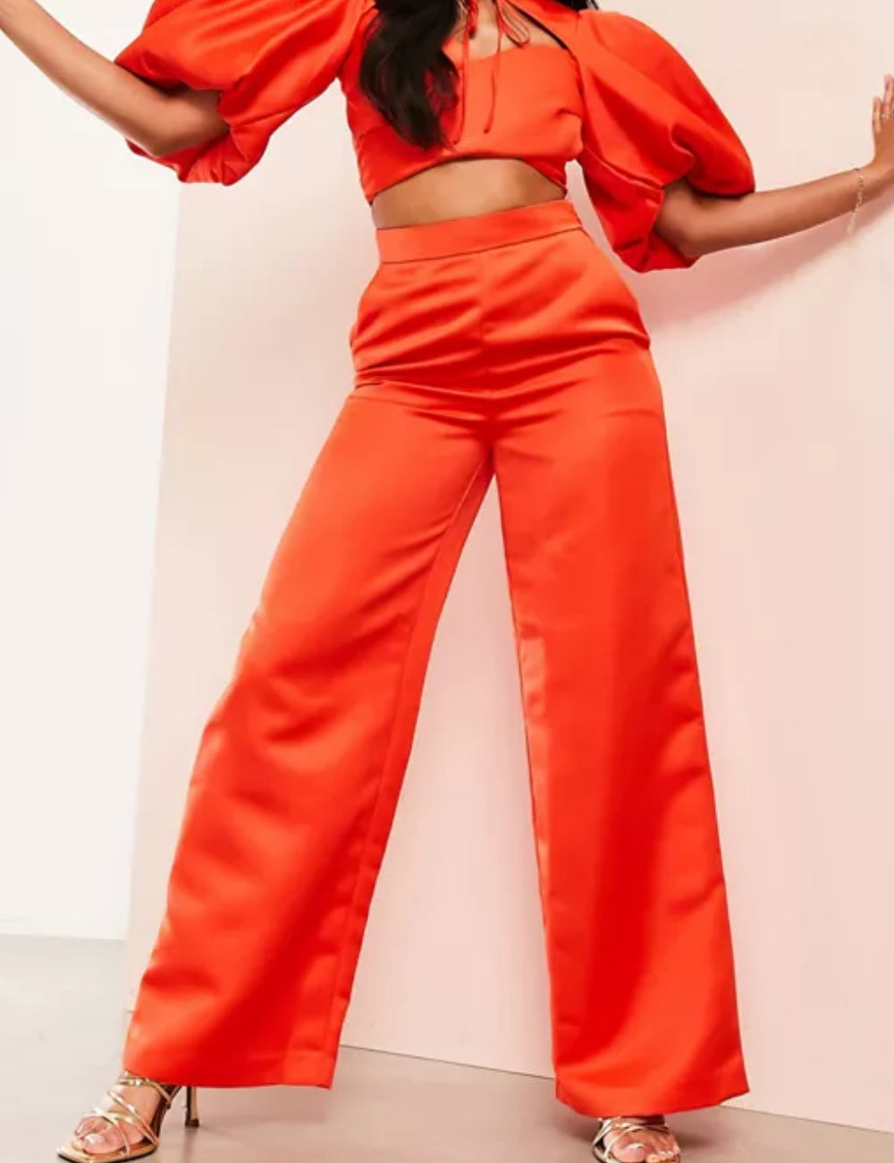 Pantaloni ASOS, portocaliu