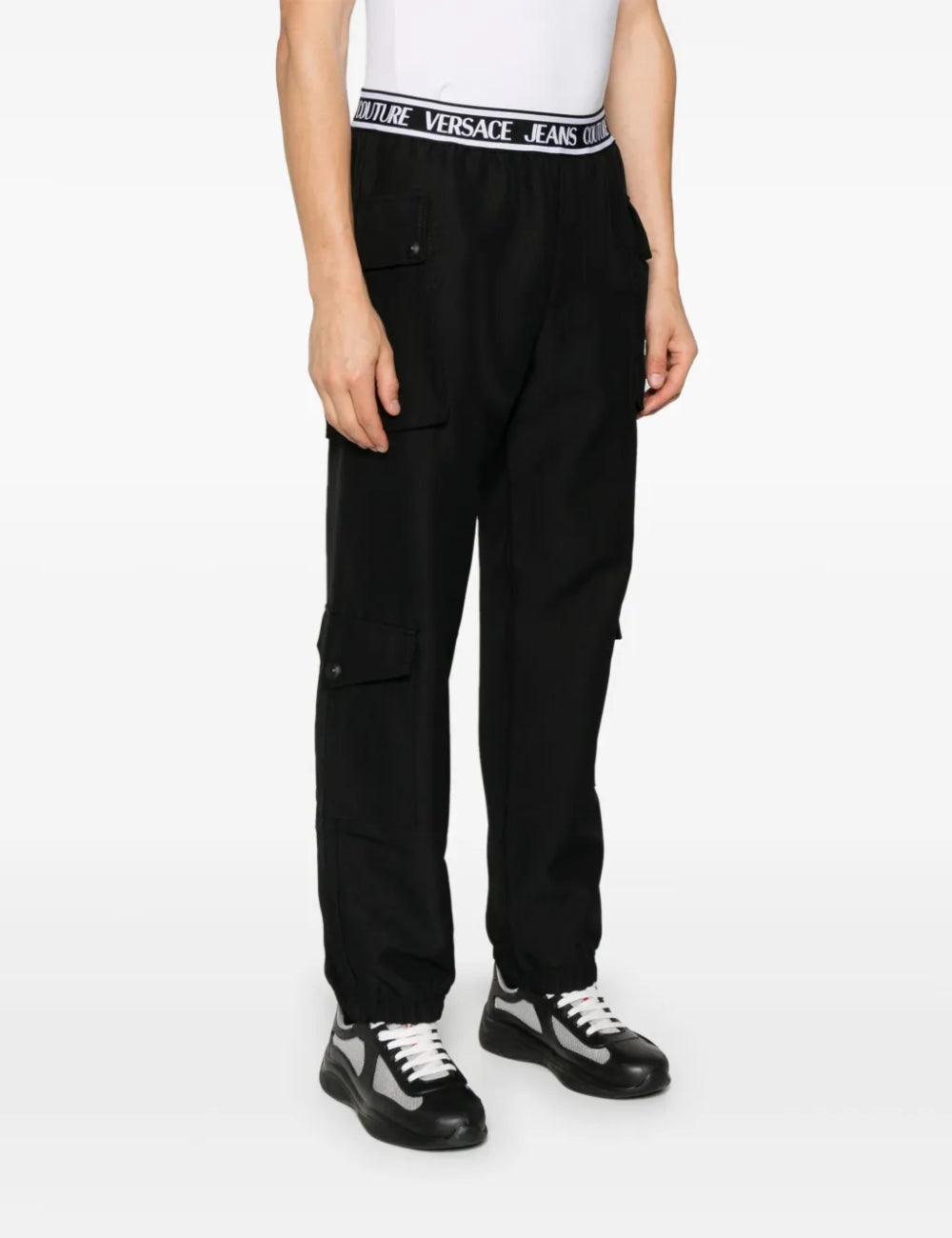 VERSACE JEANS COUTURE cargo nadrág, fekete