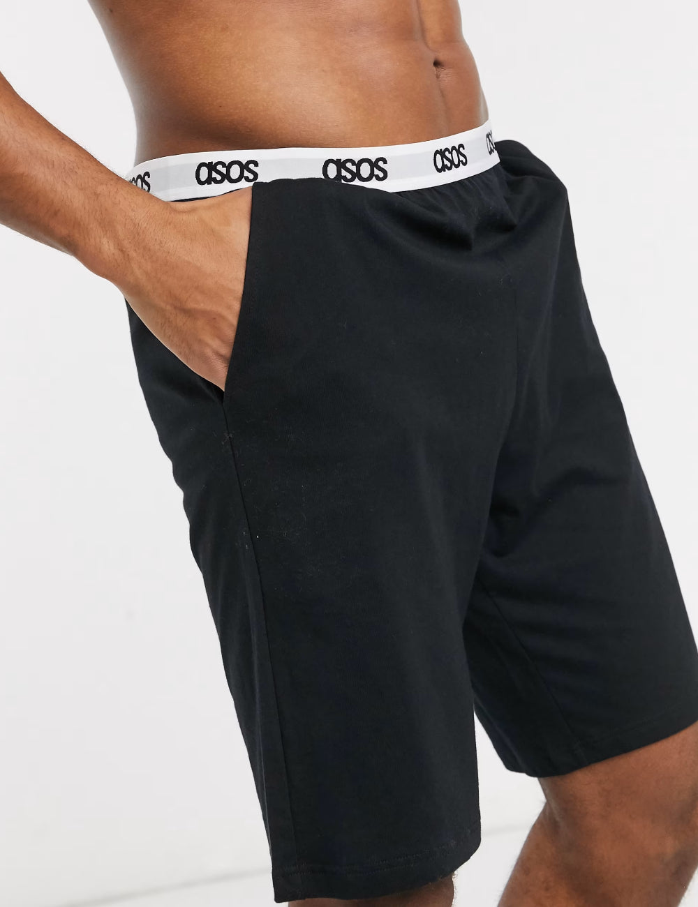 Pantaloni de pijama ASOS, negru