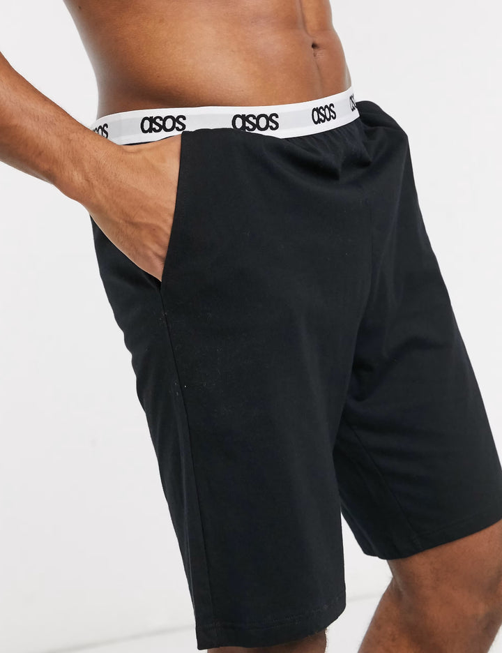 Pantaloni de pijama ASOS, negru