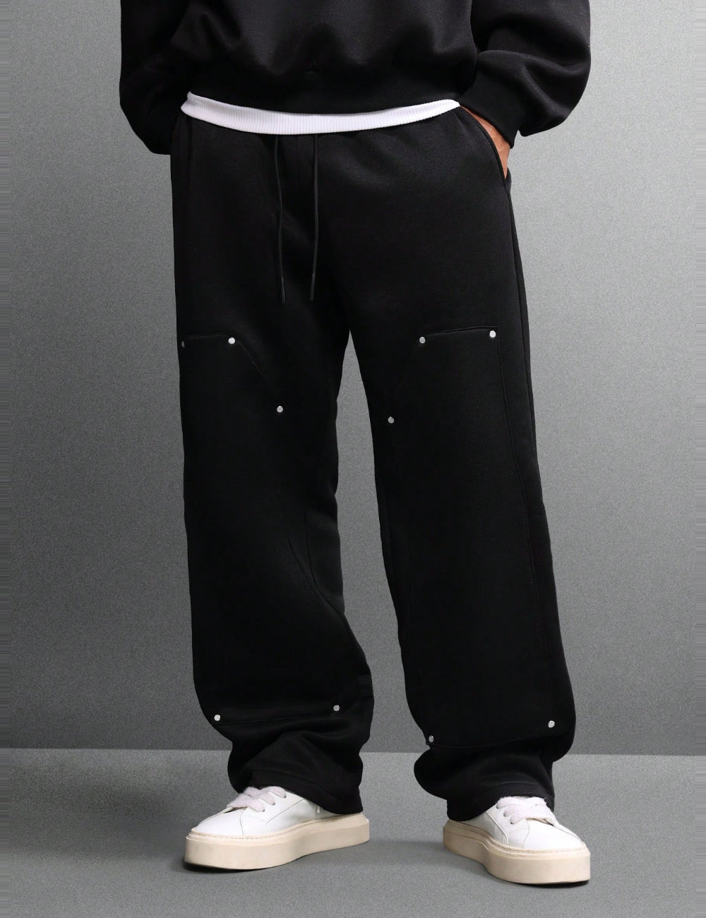Pantaloni de trening Shein SUMWON, negru