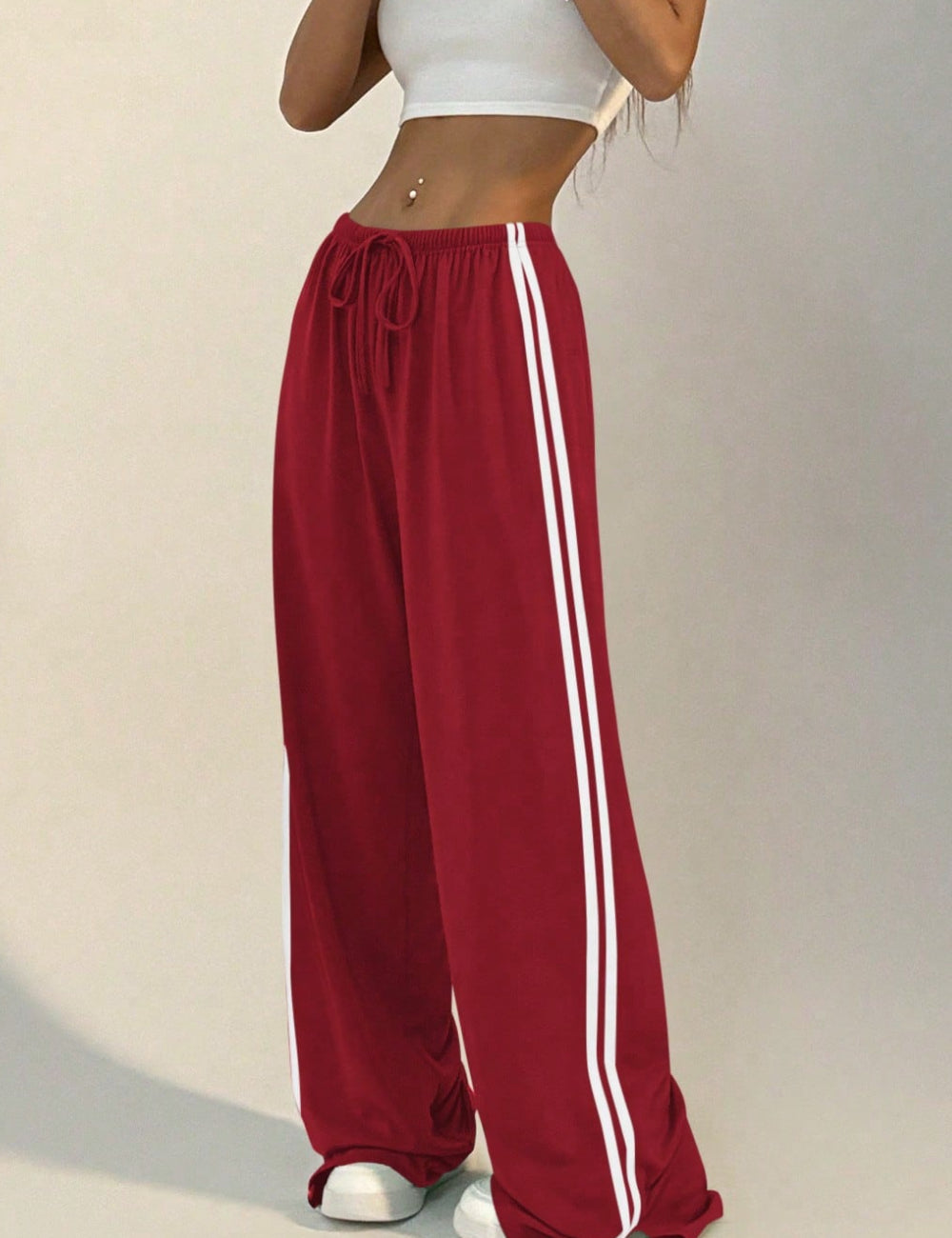 Pantaloni de trening Shein, roșu