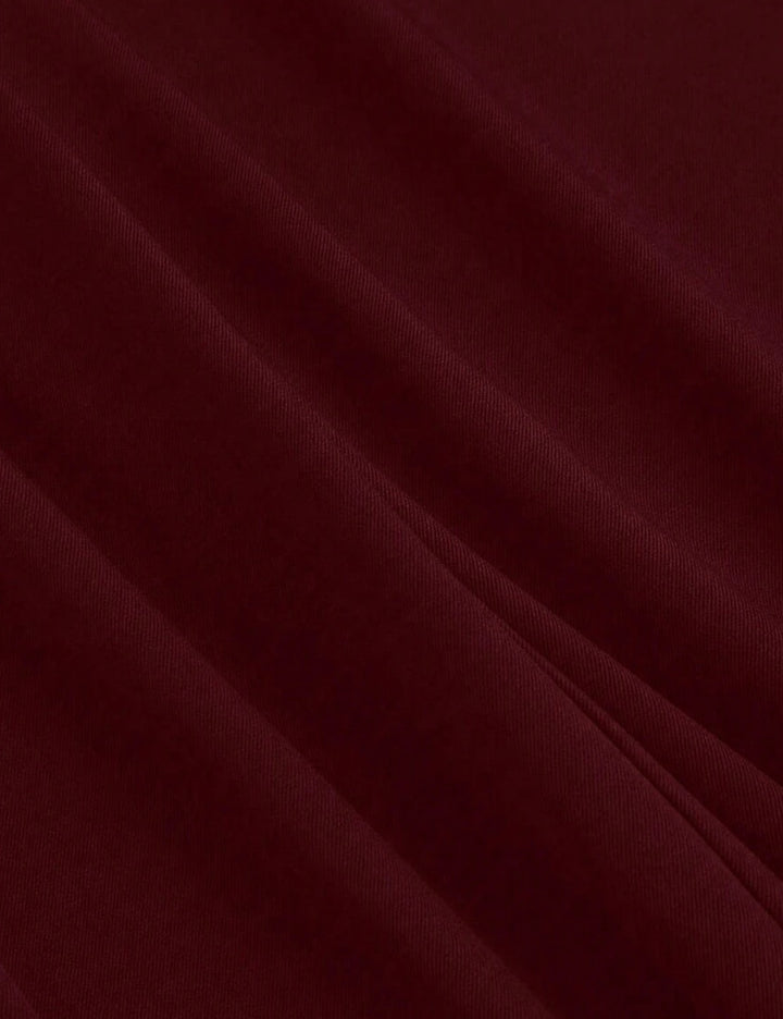 Pantaloni evazați Shein Curve+, vișiniu
