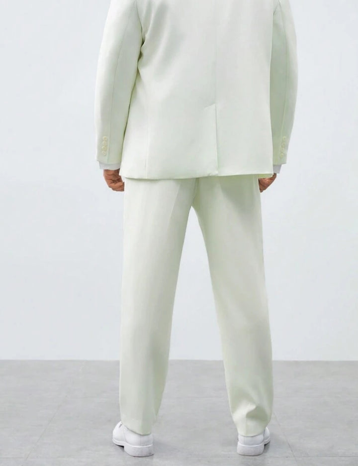 Pantaloni MANFINITY by Shein, alb