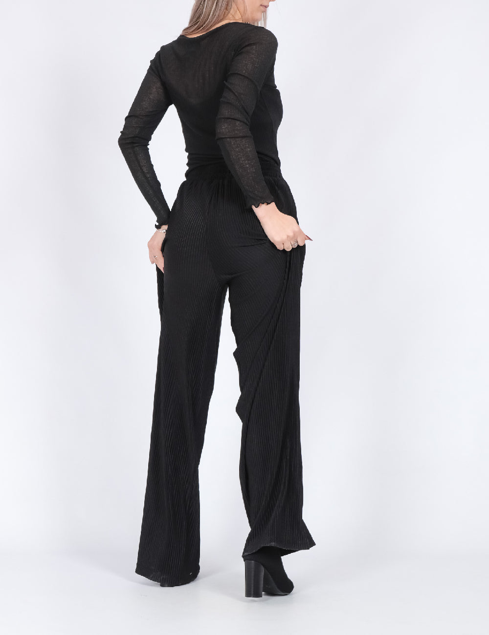 Pantaloni PIECES, negru