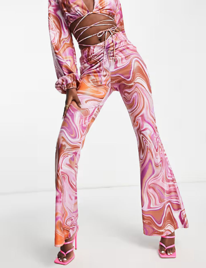 Pantaloni Rare London, mix culori