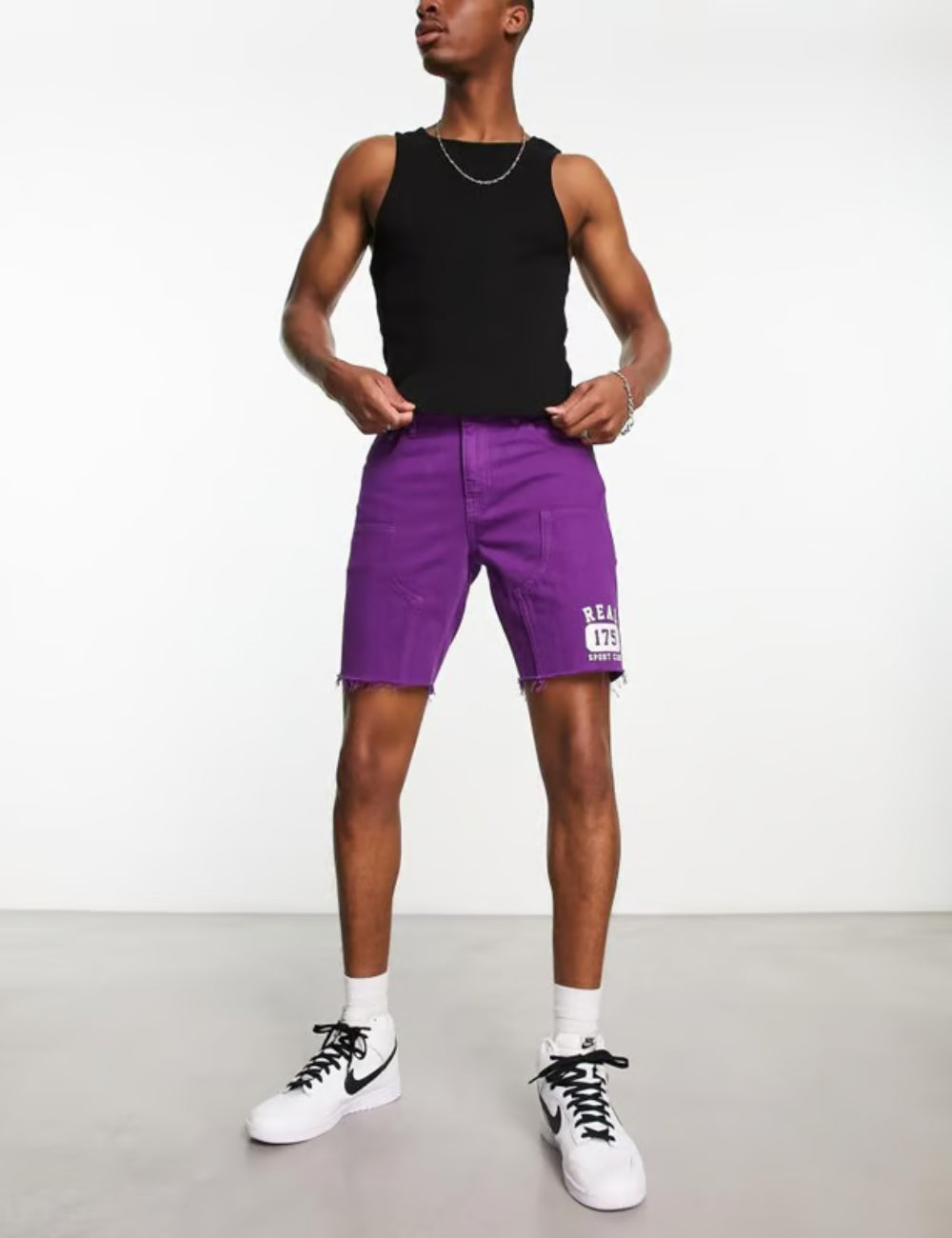Pantaloni scurți ASOS, mov