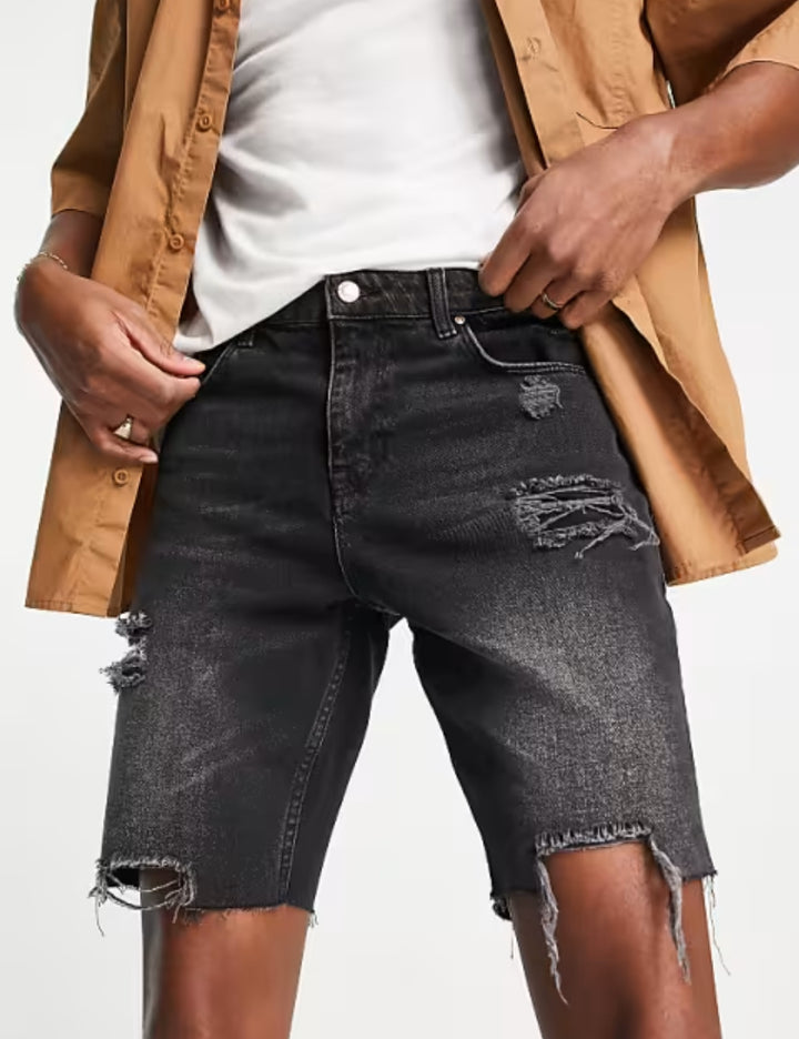 Pantaloni scurți ASOS, negru