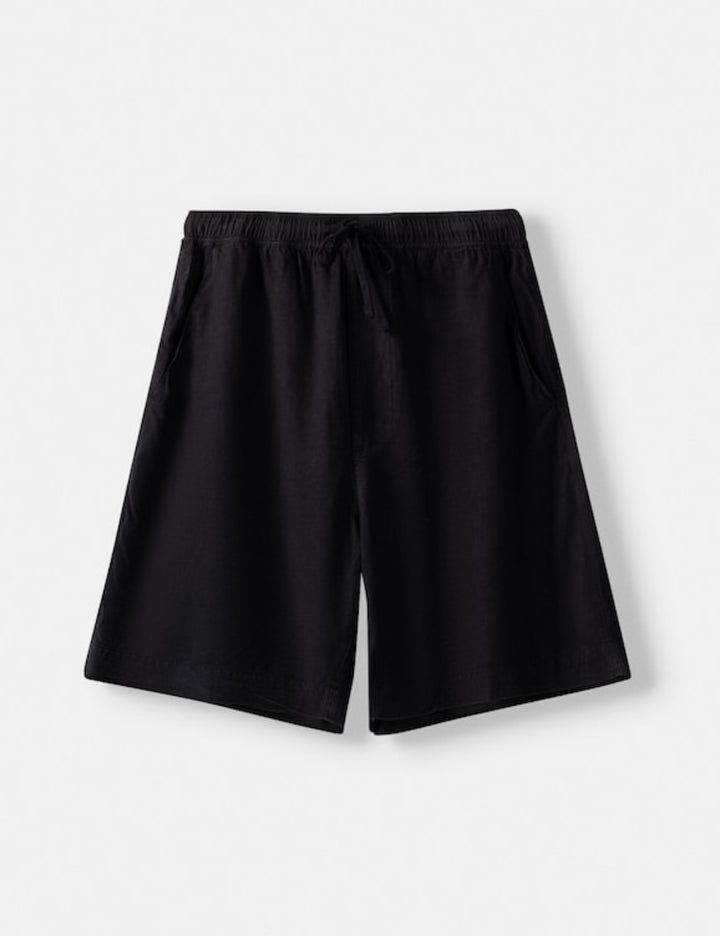 Pantaloni scurți BERSHKA, negru