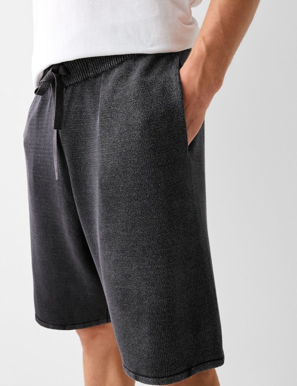 Pantaloni scurți Bershka, negru