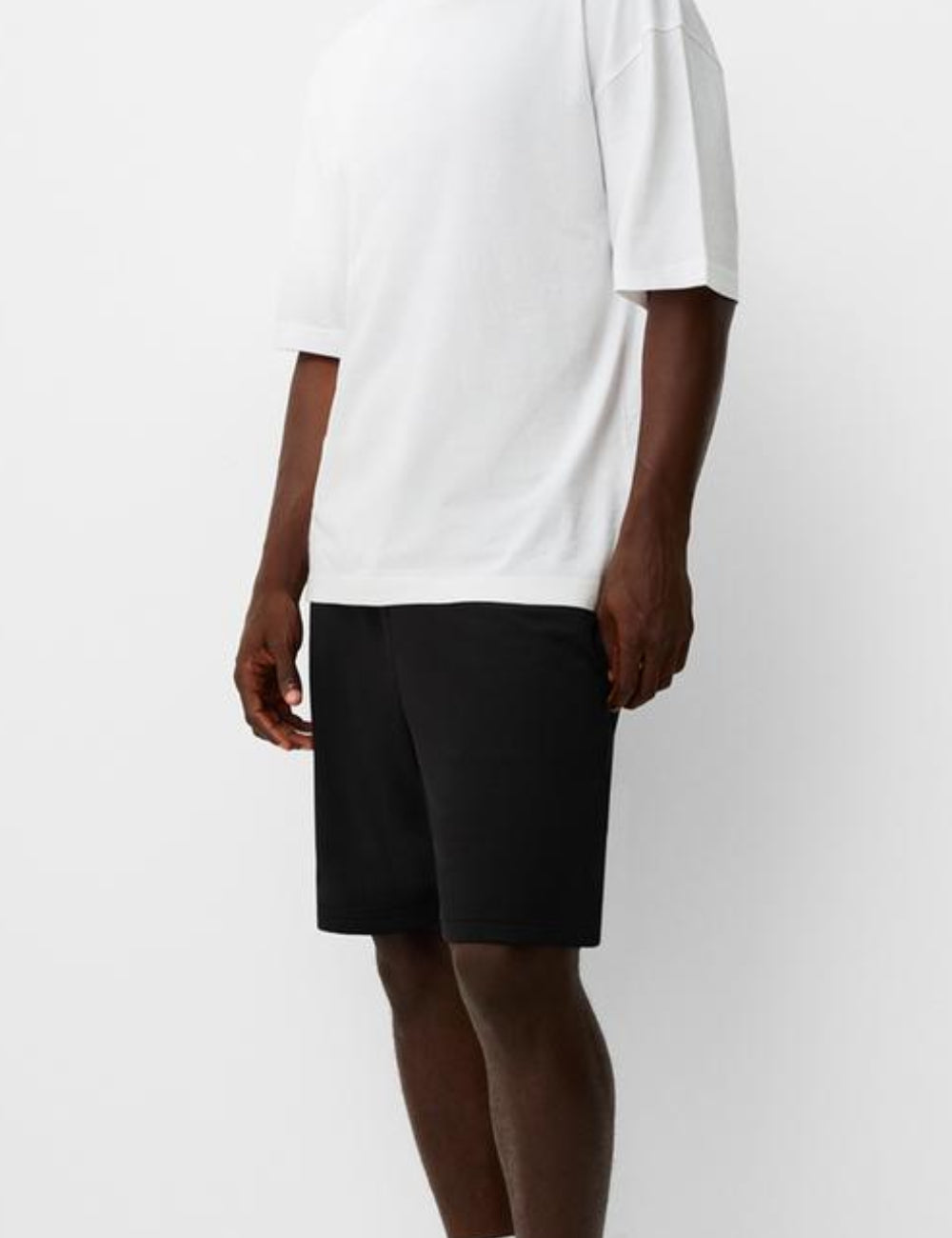 Pantaloni scurți Bershka, negru