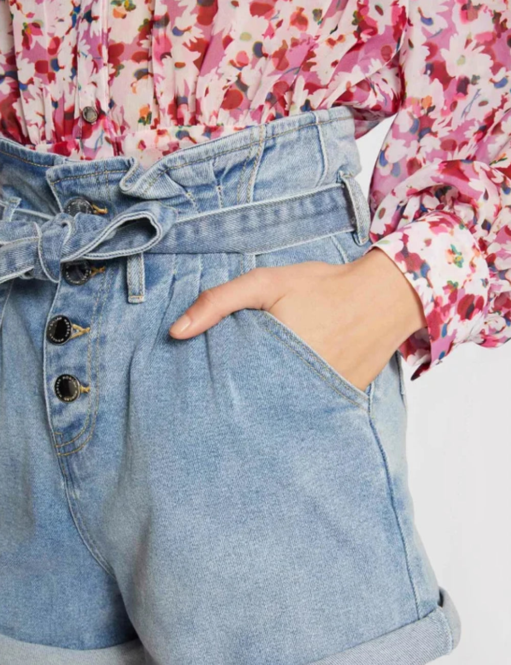 Pantaloni scurți de blugi Morgan, albastru