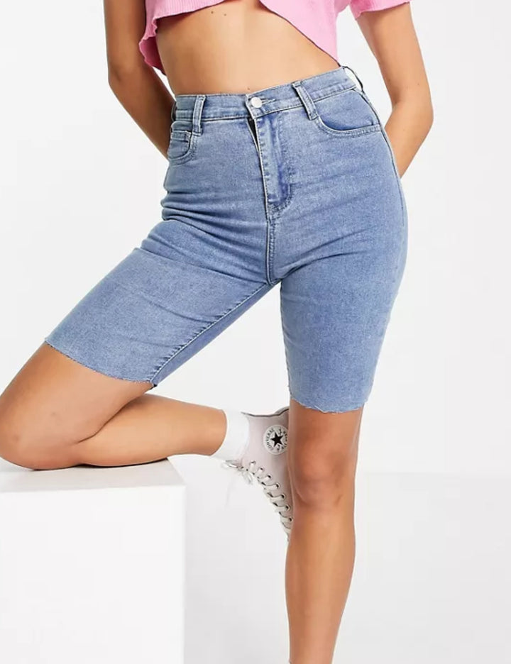 Pantaloni scurți de blugi IN THE STYLE, albastru