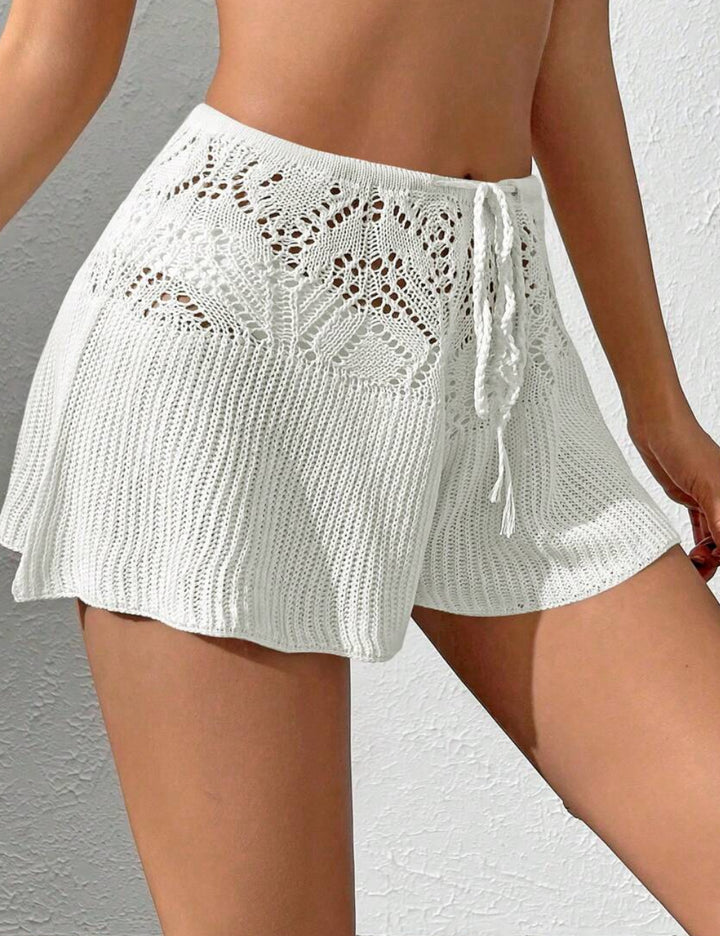 Pantaloni scurți Shein, alb