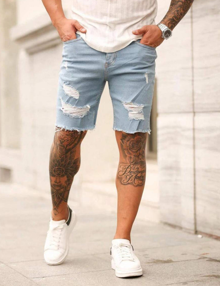 Pantaloni scurți Shein, albastru