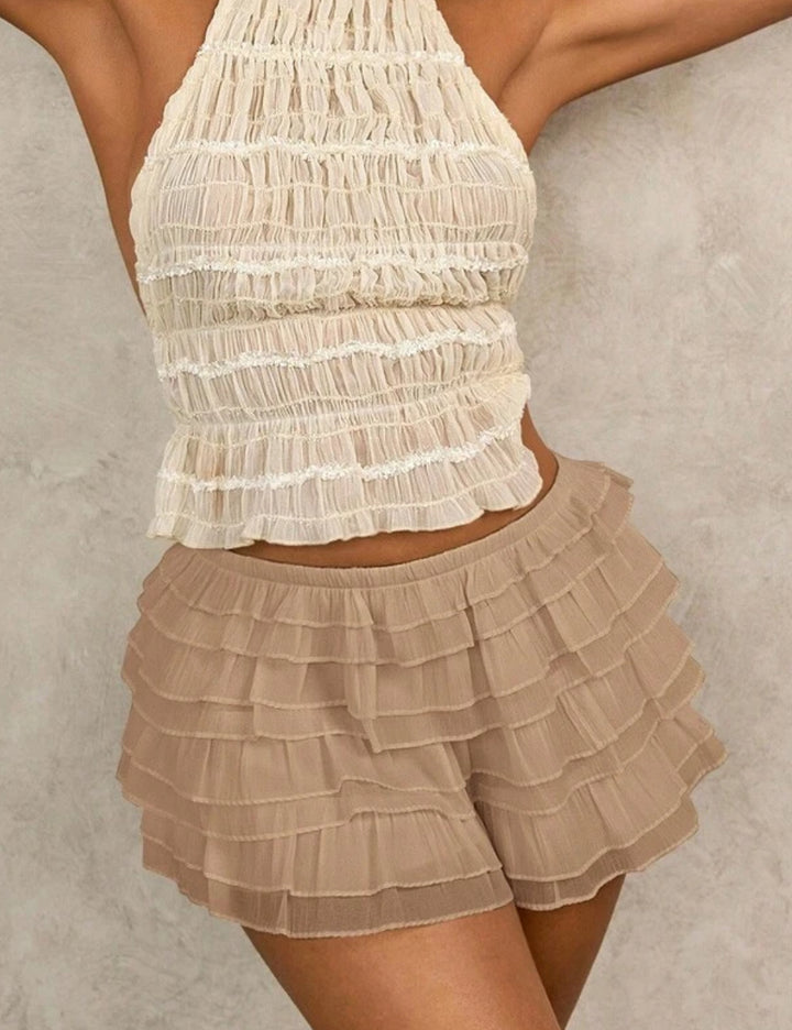 Pantaloni scurți Shein, bej