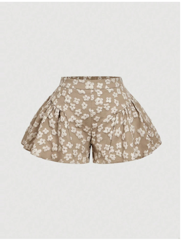 Pantaloni scurți Shein Curve+, bej