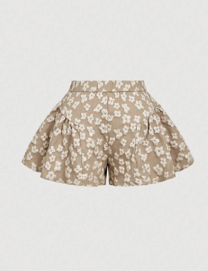 Pantaloni scurți Shein Curve+, bej