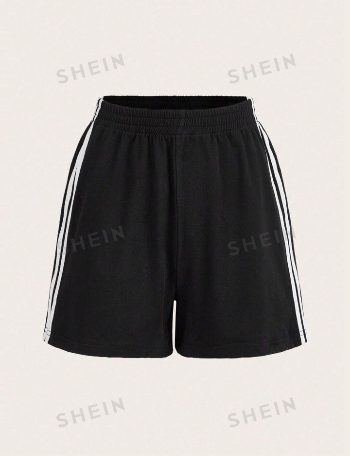 Pantaloni scurți Shein Curve+, negru