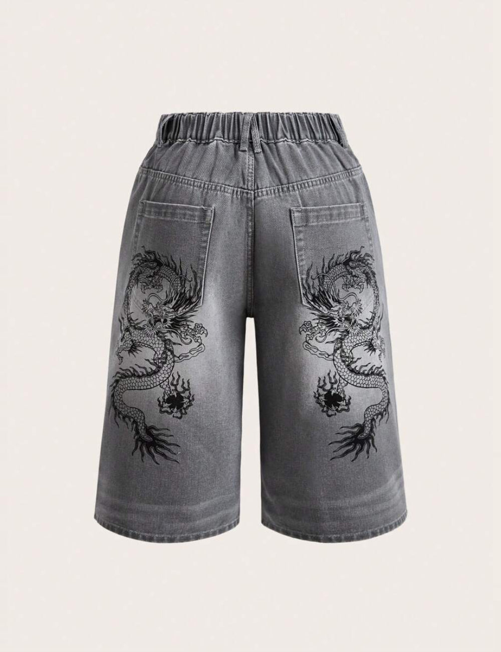 Pantaloni scurți Shein Curve+, gri