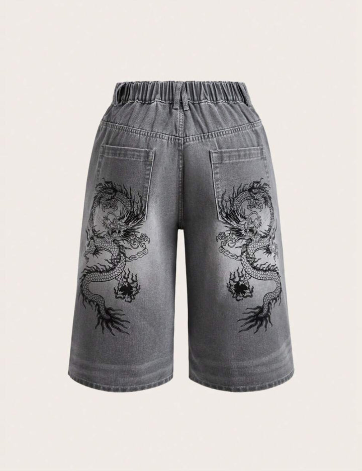 Pantaloni scurți Shein Curve+, gri