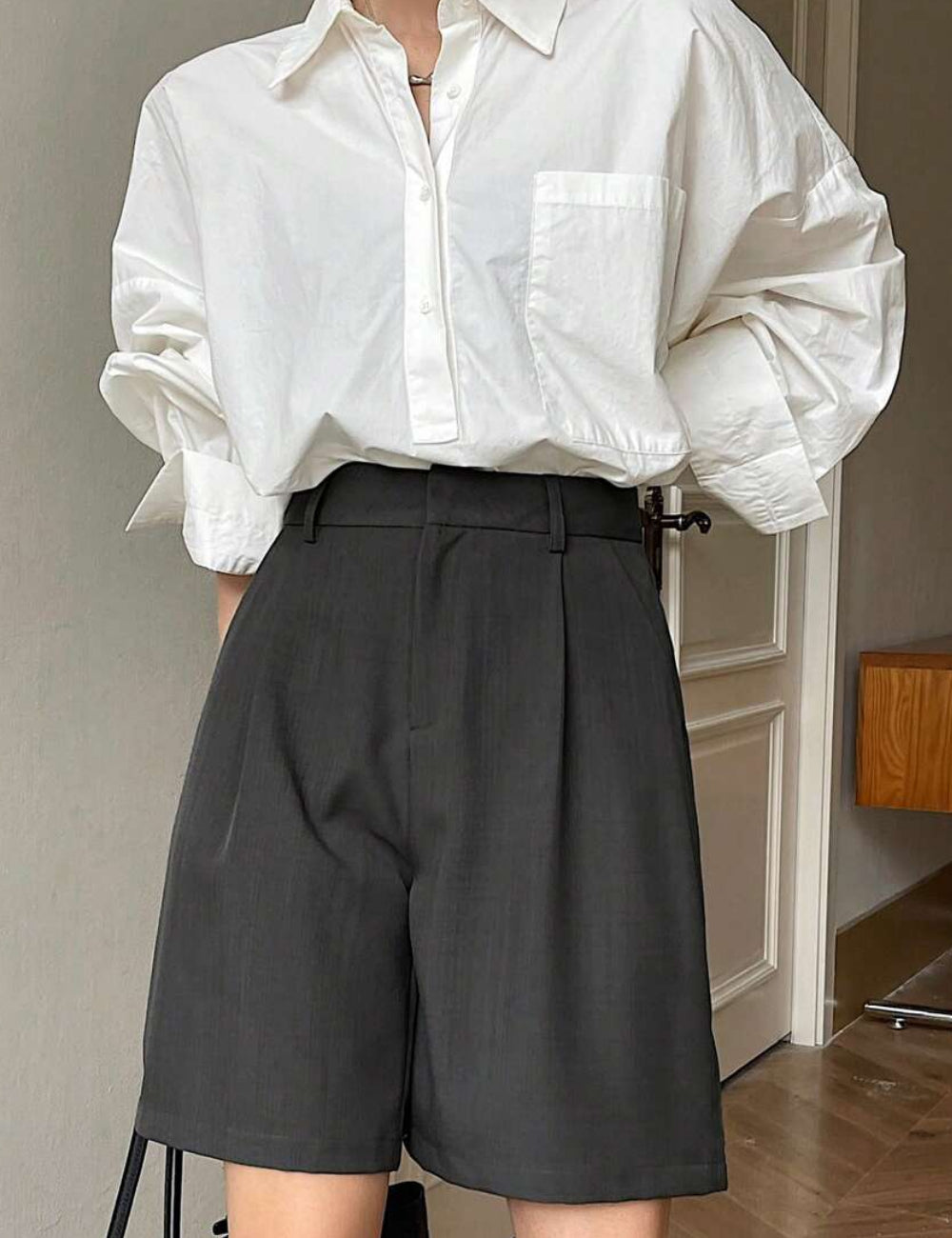 Pantaloni scurți Shein, gri