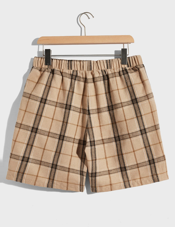 Pantaloni scurți Shein MANFINITY, maro