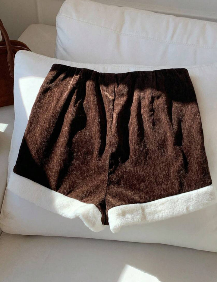 Pantaloni scurți Shein, maro